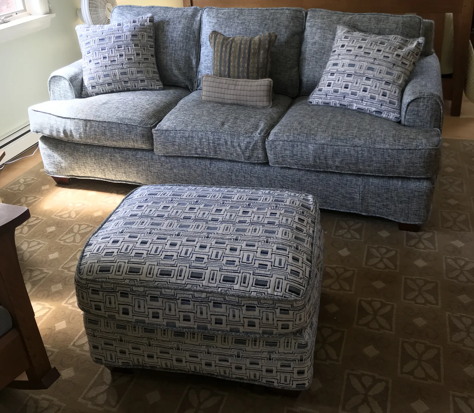 couch and ottoman slipcovers